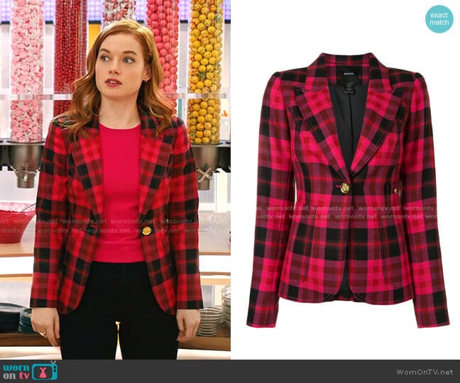 Duchess Patch Pocket Wool Blazer by Smythe worn by Zoey Clarke (Jane Levy) on Zoeys Extraordinary Playlist