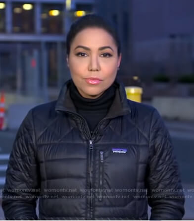 Stephanie Ramos's black Patagonia jacket on Good Morning America