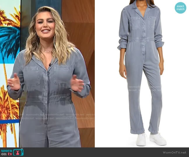 Utility Boilersuit by Treasure & Bond worn by Carissa Loethen Culiner on E! News