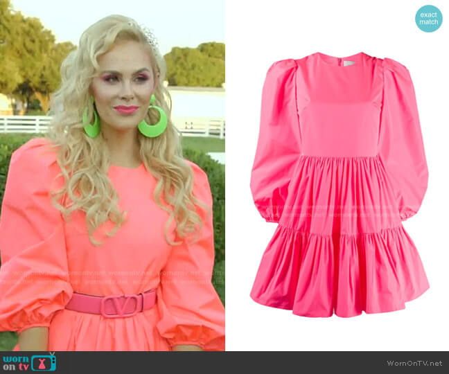 Puff Sleeves Ruffled Mini Dress by Valentino worn by Kameron Westcott on The Real Housewives of Dallas