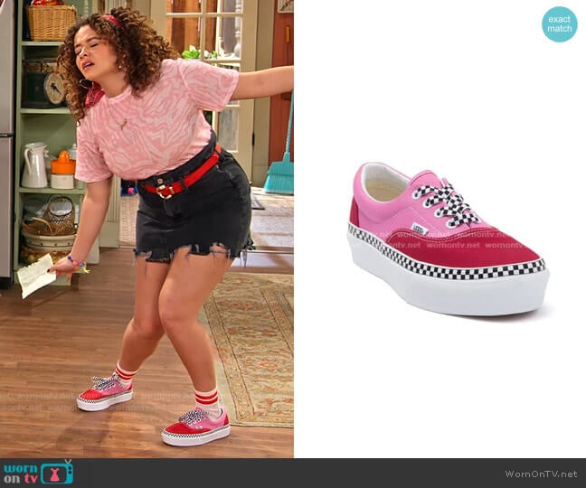 Era Platform Colorblock Sneaker by Vans worn by Jade (Talia Jackson) on Family Reunion