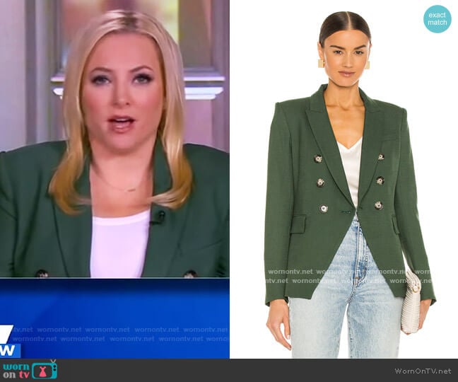 Miller Double Breasted Blazer by Veronica Beard worn by Meghan McCain on The View