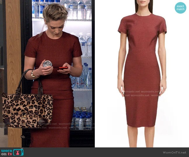 Victoria Beckham Fitted T-Shirt Dress worn by Samantha (Briga Heelan) on B Positive