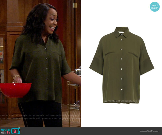 Vince Short Sleeve Shirt worn by Tina Butler (Tichina Arnold) on The Neighborhood