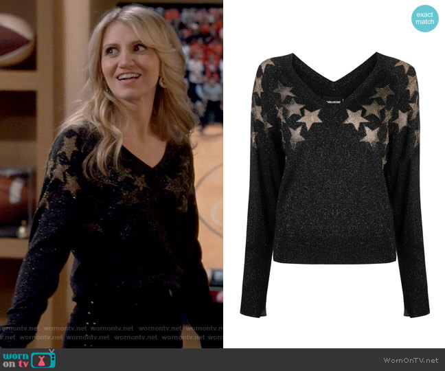 Zadig & Voltaire Star Print Knitted Jumper worn by Gina Dabrowski (Annaleigh Ashford) on B Positive