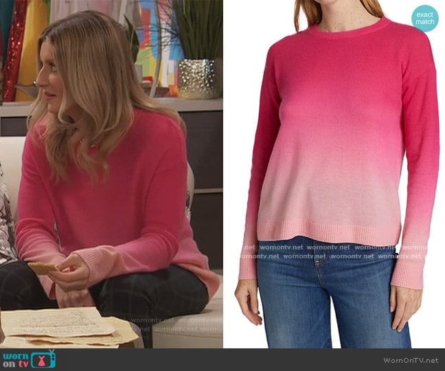 Gleeson Dip-Dye Pullover by Alice + Olivia worn by Chelsea Grayson (Anneliese van der Pol) on Ravens Home