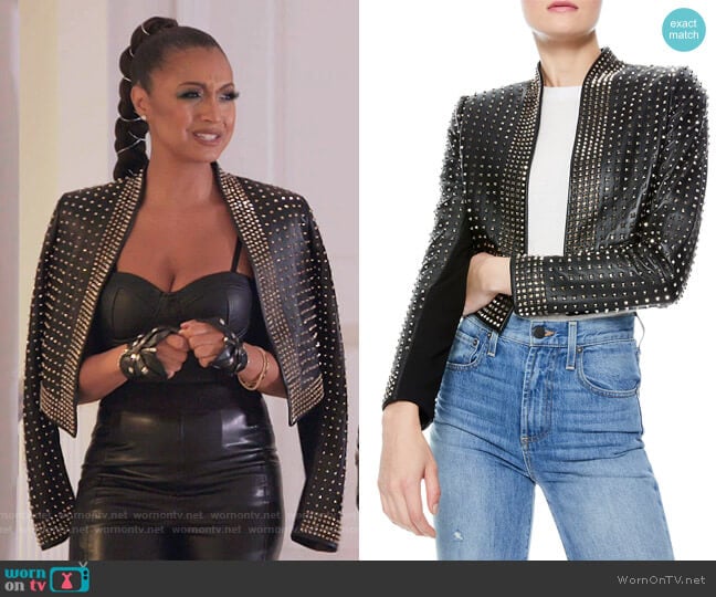 WornOnTV: Ebony’s black studded leather jacket on The Real Housewives ...