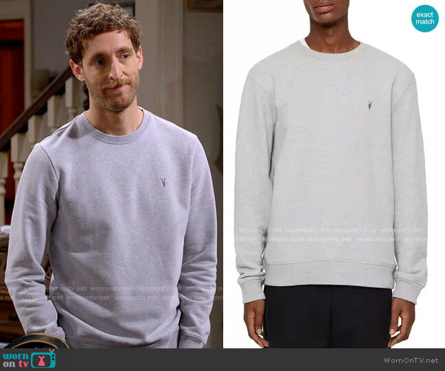 All Saints Raven Sweatshirt worn by Drew Dunbar (Thomas Middleditch) on B Positive