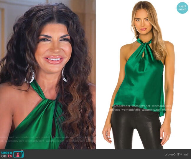 Wanda Top by Amanda Uprichard worn by Teresa Giudice on The Real Housewives of New Jersey