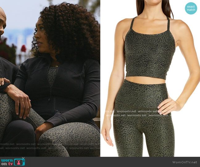 Space Dye Racerback Tank and Leggings by Beyond Yoga worn by Lola Carmichael (Simone Missick) on All Rise