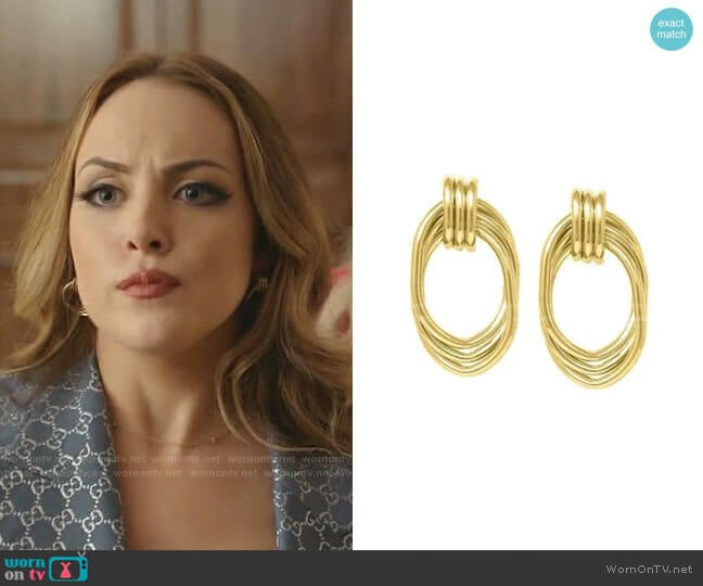 Florence Drop Earrings by Bonheur worn by Fallon Carrington (Elizabeth Gillies) on Dynasty