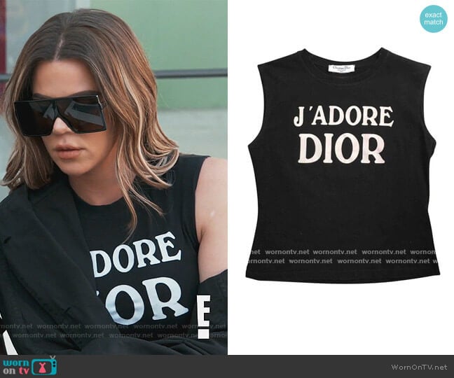 Jadore Tank by Dior worn by Khloe Kardashian on Keeping Up with the Kardashians