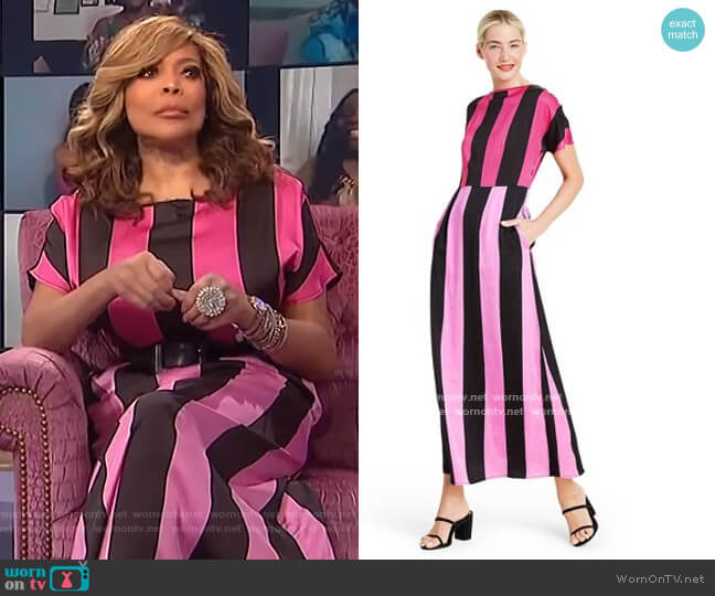 WornOnTV: Wendy’s pink stripe dress on The Wendy Williams Show | Wendy ...
