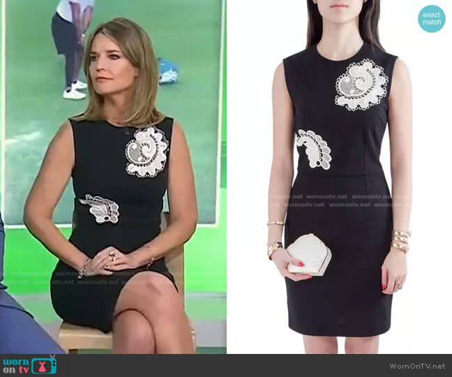 Cotton Applique Detail Sleeveless Pencil Dress by Stella McCartney worn by Savannah Guthrie  on Today