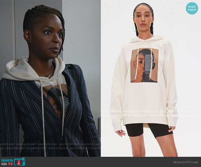 Henry Jones Art Graphic Hoodie by Forever 21 worn by Samantha Marie Ware on All Rise worn by Vanessa Johnson (Samantha Marie Ware) on All Rise