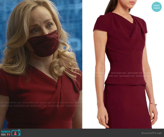 Hato Top by Roland Mouret worn by Marissa Morgan (Geneva Carr) on Bull