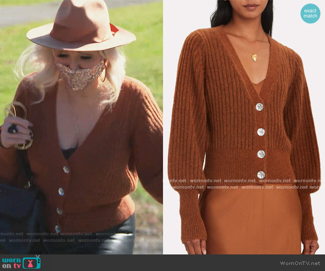 Ella Jewel Button Cardigan Intermix worn by Margaret Josephs on The Real Housewives of New Jersey