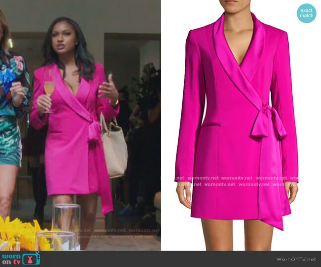 WornOnTV: Ebony’s pink tie blazer dress on The Real Housewives of New ...