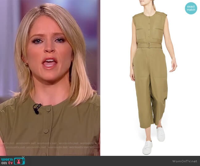 Belted Cargo Jumpsuit by Theory worn by Sara Haines on The View