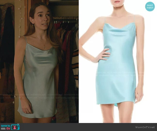 Nelle Fitted Minidress by Alice + Olivia worn by Angelina Meyer (Holly Taylor ) on Manifest