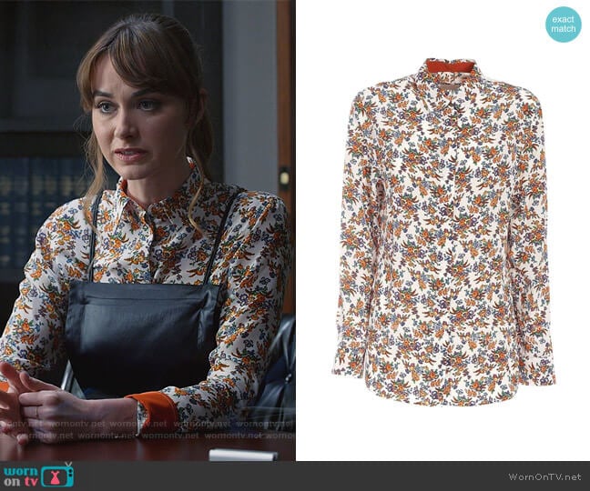 Floral Print Shirt by Paul Smith worn by Samantha Powell (Audrey Corsa) on All Rise