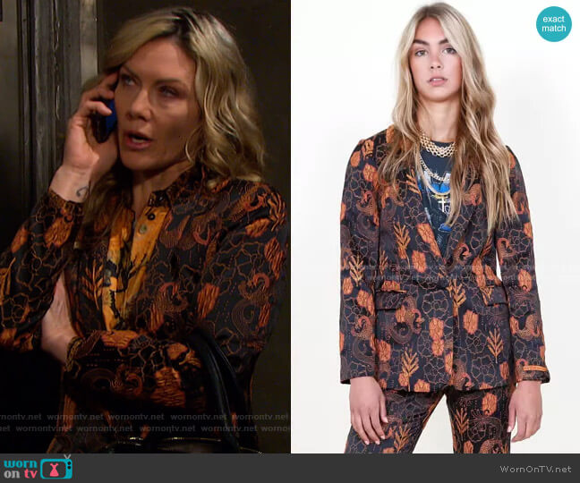 Classic Blazer by Scotch and Soda worn by Kristen DiMera (Stacy Haiduk) on Days of our Lives