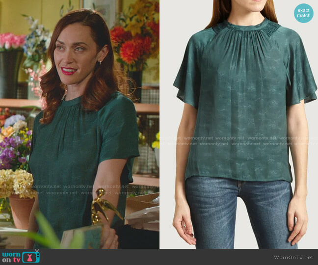 Elvezia Blouse by Sessun worn by Abigail Pershing (Sarah Power) on Good Witch