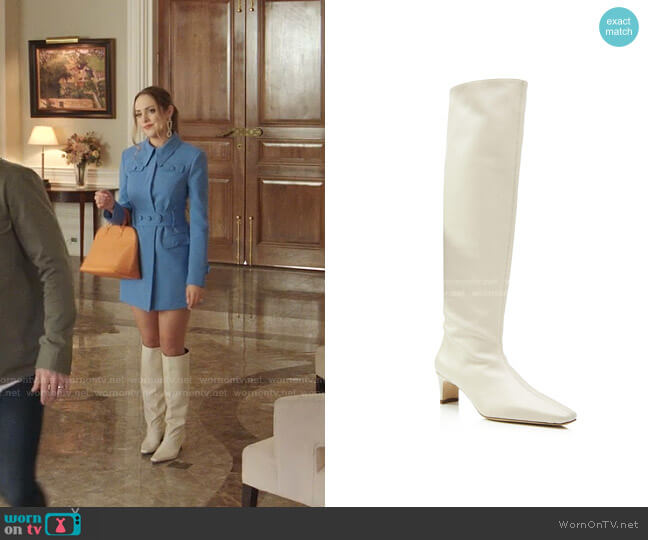 Wally Leather Boots by Staud worn by Fallon Carrington (Elizabeth Gillies) on Dynasty