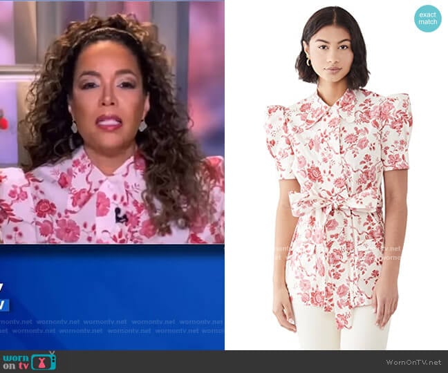 Liberty Poplin Top by The Vampires Wife worn by Sunny Hostin on The View