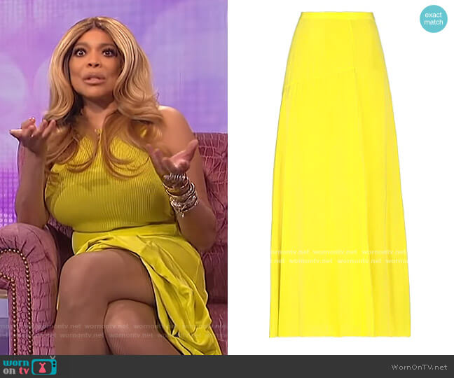 Maxi Skirts by Theory worn by Wendy Williams on The Wendy Williams Show