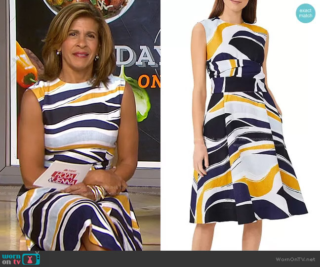 Twitchill Linen Dress by Hobbs London worn by Hoda Kotb  on Today