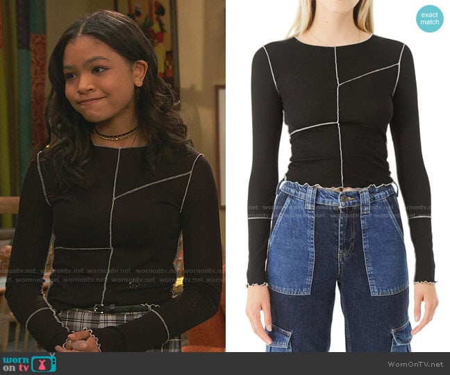  Inside Out Pullover by BDG worn by Nia Baxter (Navia Robinson) on Ravens Home