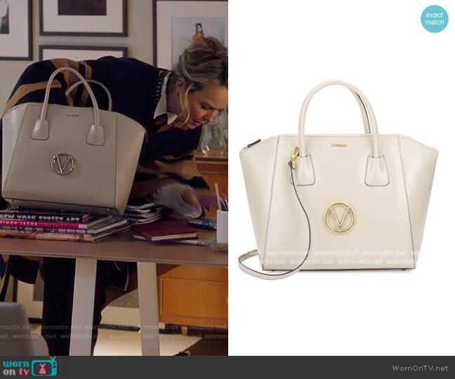 Gigi Leather Tote by Valentino by Mario Valentino worn by Jacqueline (Melora Hardin) on The Bold Type