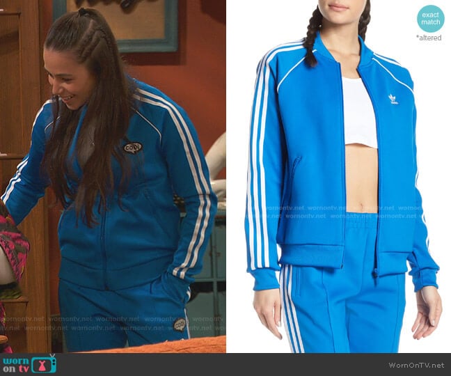 SST Track Jacket by Adidas worn by Tess O'Malley (Sky Katz) on Ravens Home