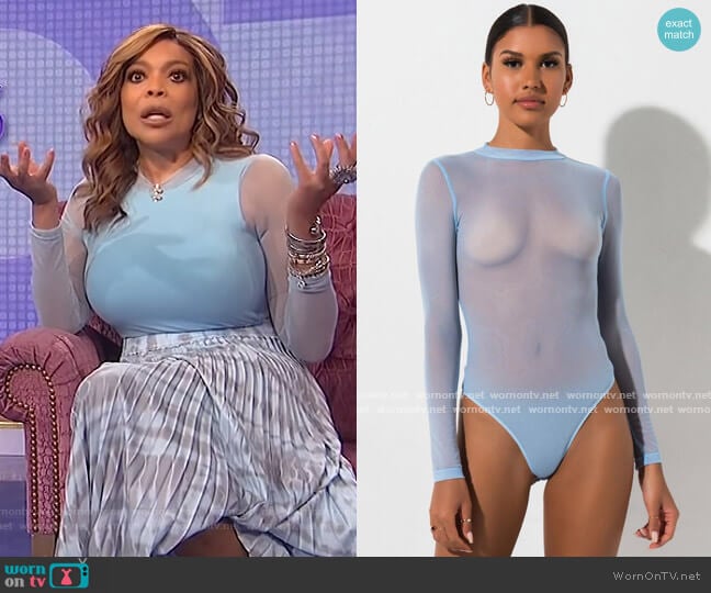 She's Gotta Have it Mesh Bodysuit by Akira worn by Wendy Williams  on The Wendy Williams Show
