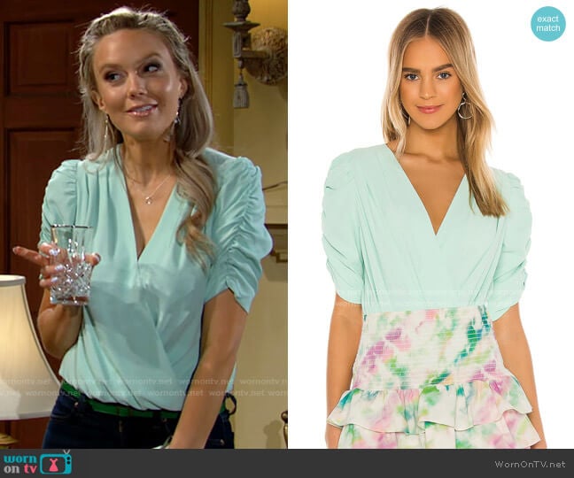 Amanda Uprichard Arabella Bodysuit worn by Abby Newman (Melissa Ordway) on The Young and the Restless