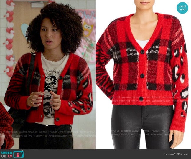 WornOnTV: Gina’s red plaid and animal print cardigan and graphic tee on ...