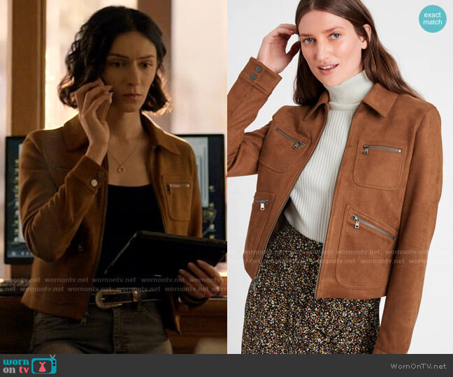 WornOnTV: Jerrie’s suede jacket on Big Sky | Jesse James Keitel ...