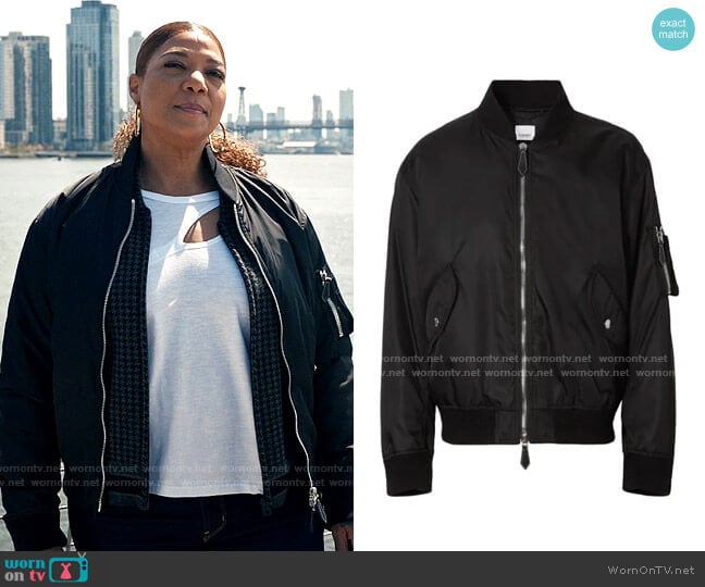 Burberry Mermaid Applique Bomber Jacket worn by Robyn McCall (Queen Latifah) on The Equalizer