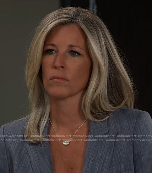 Carly’s pendant necklace on General Hospital