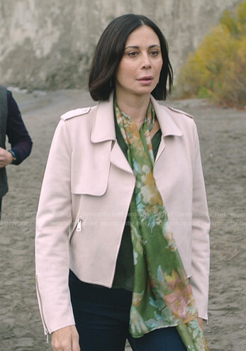 Cassie's pink suede jacket on Good Witch