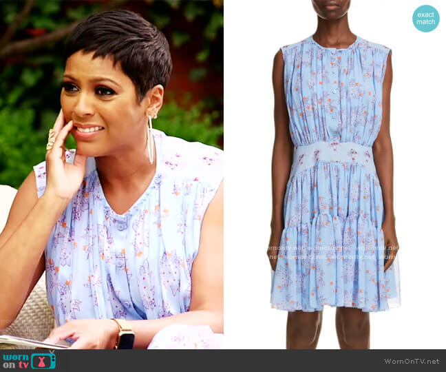 Floral Print Silk Dress by Chloe worn by Tamron Hall  on Tamron Hall Show