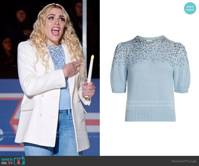 Cinq a Sept Lisa Sweater worn by Summer Dutkowsky (Busy Philipps) on Girls5eva