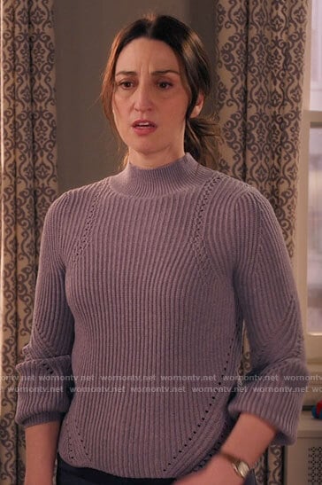 Dawn's purple sweater on Girls5eva