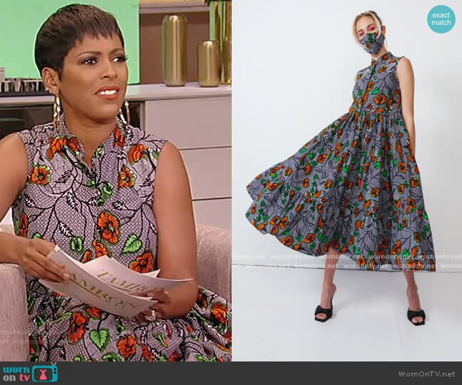 Morgan Dress by Demestik worn by Tamron Hall on Tamron Hall Show