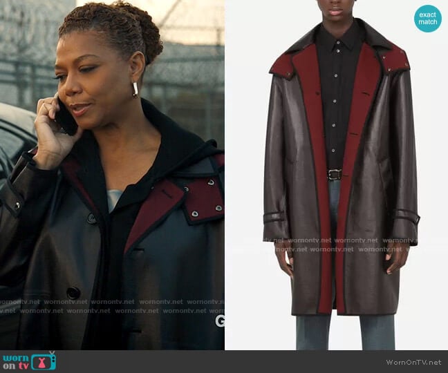 Dolce & Gabbana Coated canvas trench coat with hood worn by Robyn McCall (Queen Latifah) on The Equalizer