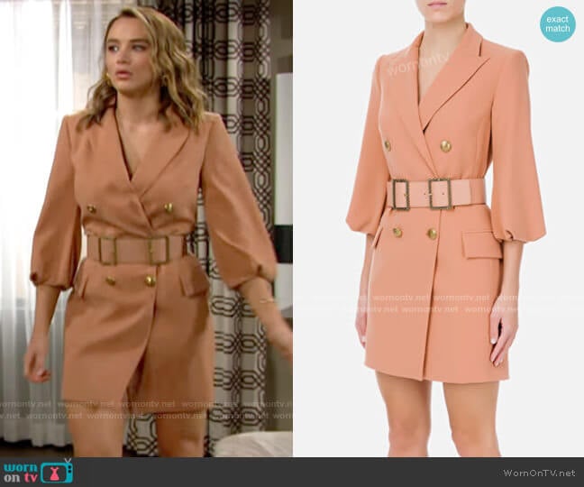 Elisabetta Franchi Blazer Dress worn by Summer Newman (Hunter King) on The Young and the Restless