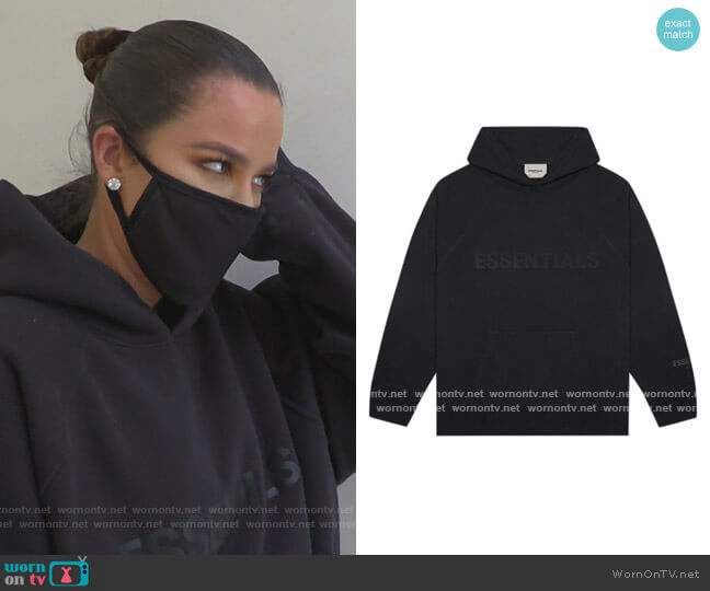 Applique Pullover Hoodie by Fear of God worn by Khloe Kardashian  on Keeping Up with the Kardashians
