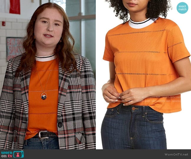 French Connection Rayna Top worn by Ashlyn (Julia Lester) on High School Musical The Musical The Series