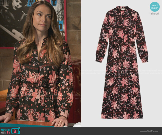 Floral Print Viscose Dress by Gucci worn by Liza Miller (Sutton Foster) on Younger